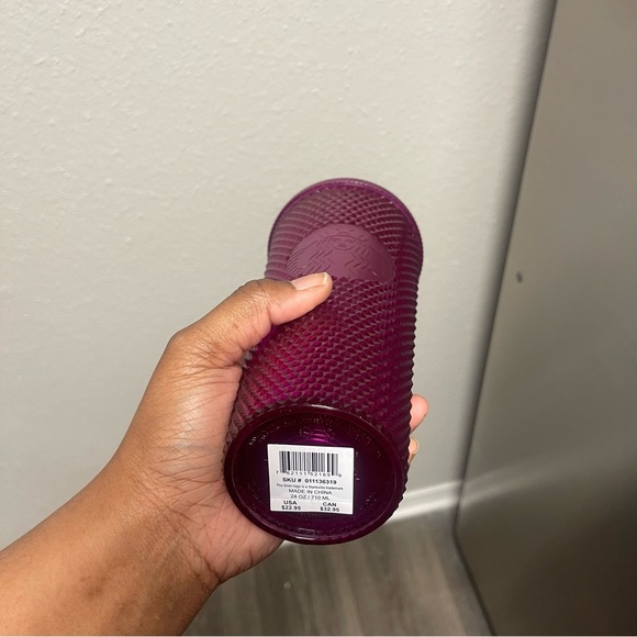 Starbucks Red Berry Magenta Studded Tumbler - Picture 4 of 4